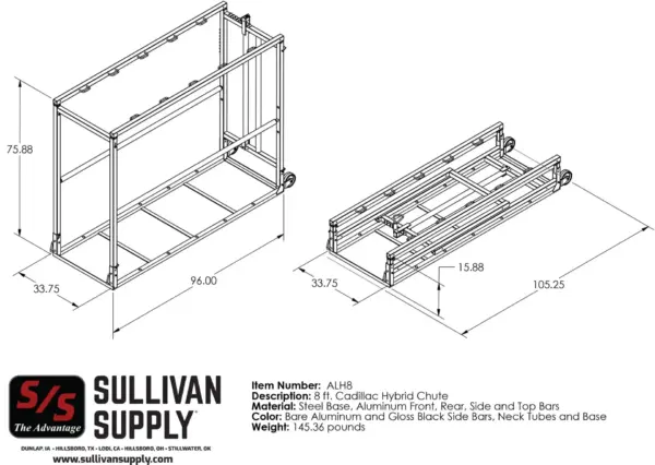 8 ft. Hybrid chute