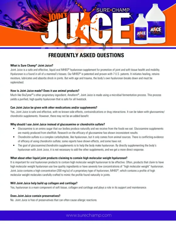 Sure champ® joint juice, 64oz
