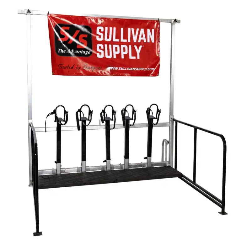 Sign display rack for the aluminum show rail